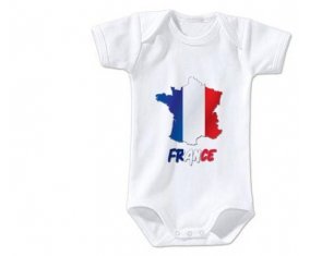 Body bébé France maps taille 3/6 mois manches Courtes