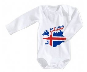 Body bébé Iceland maps taille 3/6 mois manches Longues