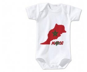 Body bébé Maroc maps taille 3/6 mois manches Courtes