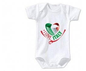 Body bébé I Love Italy taille 3/6 mois manches Courtes