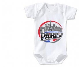 Body bébé Ville de Paris design 1 taille 3/6 mois manches Courtes