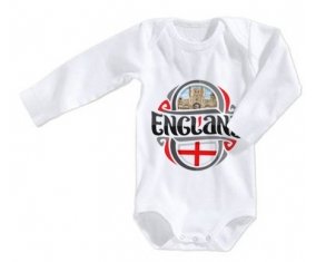 Body bébé Flag England taille 3/6 mois manches Longues