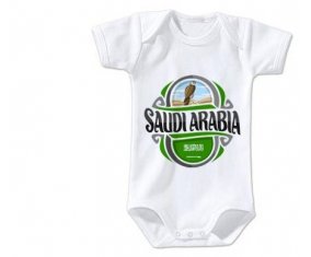 Body bébé Flag Saudi Arabia taille 3/6 mois manches Courtes