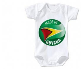 Body bébé Made in GUYANA taille 3/6 mois manches Courtes