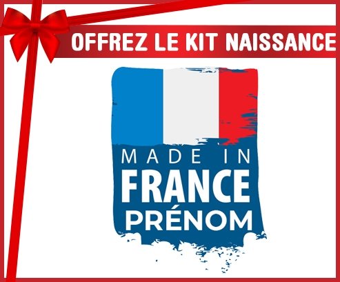 kit naissance bébé personnalisé Made in France avec prénom