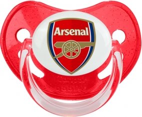 Arsenal Football Club Tétine Physiologique Rouge à paillette