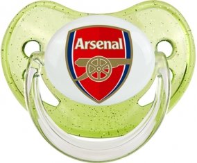 Arsenal Football Club Tétine Physiologique Vert à paillette