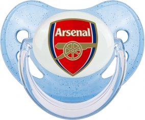 Arsenal Football Club Tétine Physiologique Bleue à paillette