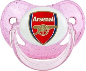 Arsenal Football Club Tétine Physiologique Rose à paillette