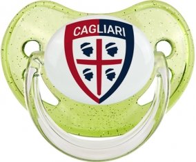 Cagliari Calcio Tétine Physiologique Vert à paillette