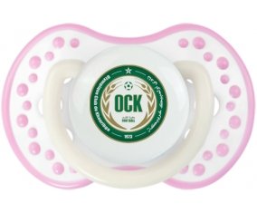 Olympique Club de Khouribga Sucette LOVI Dynamic Blanc-rose phosphorescente