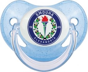 Smouha Sporting Club Tétine Physiologique Bleue à paillette