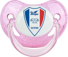 Suwon Samsung Bluewings Football Club South Korea Sucette Physiologique Rose à paillette