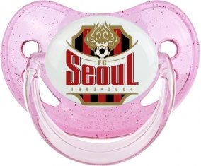 Football Club Séoul South Korea Tétine Physiologique Rose à paillette