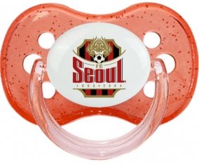 Football Club Séoul South Korea Sucete Cerise Rouge à paillette