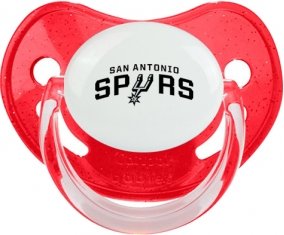 San Antonio Spurs Sucette Physiologique Rouge à paillette