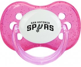 San Antonio Spurs Sucette Cerise Rose à paillette