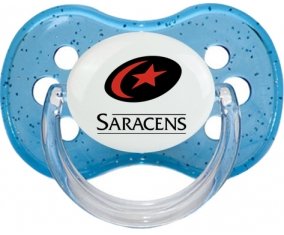 Saracens Tétine Cerise Bleu à paillette