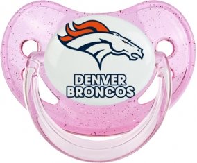 Denver Broncos Tétine Physiologique Rose à paillette