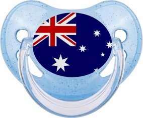 Drapeau Australie Sucete Physiologique Bleue à paillette