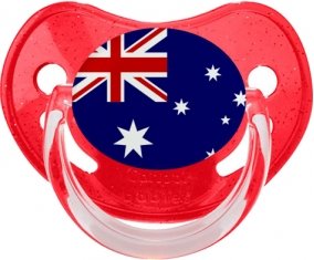 Drapeau Australie Sucete Physiologique Rouge à paillette