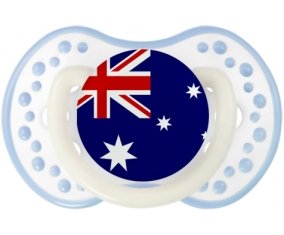 Drapeau Australie Tétine LOVI Dynamic Blanc-cyan classique