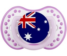 Drapeau Australie Tétine LOVI Dynamic Blanc-mauve classique