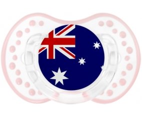 Drapeau Australie Tétine LOVI Dynamic Retro-blanc-rose-tendre classique