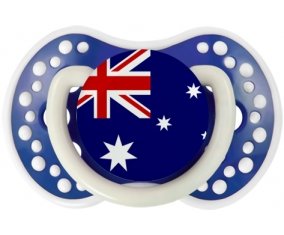 Drapeau Australie Tétine LOVI Dynamic Bleu-marine phosphorescente