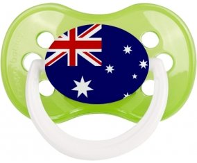 Drapeau Australie Sucette Anatomique Vert classique