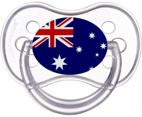 Drapeau Australie Sucette Anatomique Transparente classique