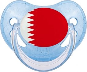 Drapeau Bahreïn Sucete Physiologique Bleue à paillette