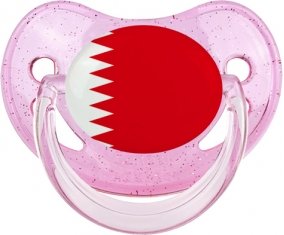 Drapeau Bahreïn Sucete Physiologique Rose à paillette