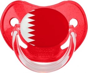 Drapeau Bahreïn Sucete Physiologique Rouge à paillette