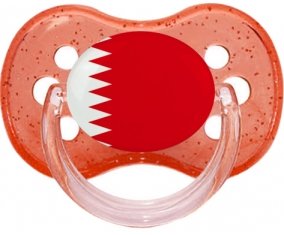 Drapeau Bahreïn Sucette Cerise Rouge à paillette