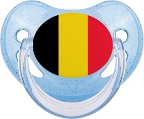 Drapeau Belgique Sucete Physiologique Bleue à paillette