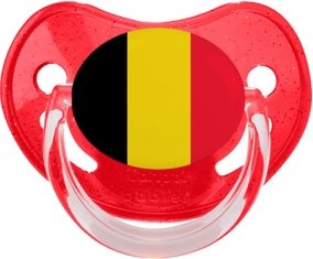 Drapeau Belgique Sucete Physiologique Rouge à paillette