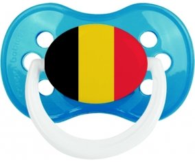 Drapeau Belgique Sucette Anatomique Cyan classique