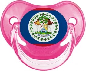 Drapeau Belize Sucette Physiologique Rose classique