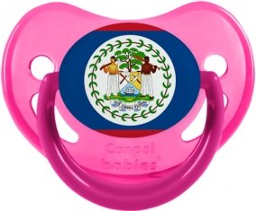 Drapeau Belize Sucette Physiologique Rose phosphorescente