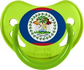 Drapeau Belize Sucette Physiologique Vert phosphorescente