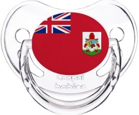 Drapeau Bermudes Tétine Physiologique Transparent classique