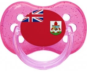 Drapeau Bermudes Sucete Cerise Rose à paillette