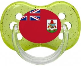 Drapeau Bermudes Sucete Cerise Vert à paillette