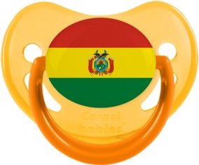 Drapeau Bolivie Sucette Physiologique Jaune phosphorescente