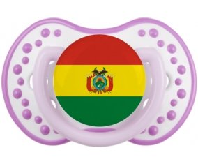 Drapeau Bolivie Sucette LOVI Dynamic Blanc-mauve classique