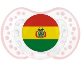 Drapeau Bolivie Sucette LOVI Dynamic Retro-blanc-rose-tendre classique