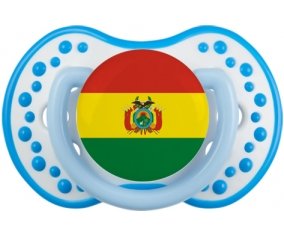 Drapeau Bolivie Sucette LOVI Dynamic Blanc-bleu phosphorescente