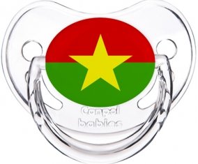 Drapeau Burkina Faso Sucette Physiologique Transparent classique