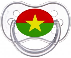 Drapeau Burkina Faso Sucette Anatomique Transparente classique